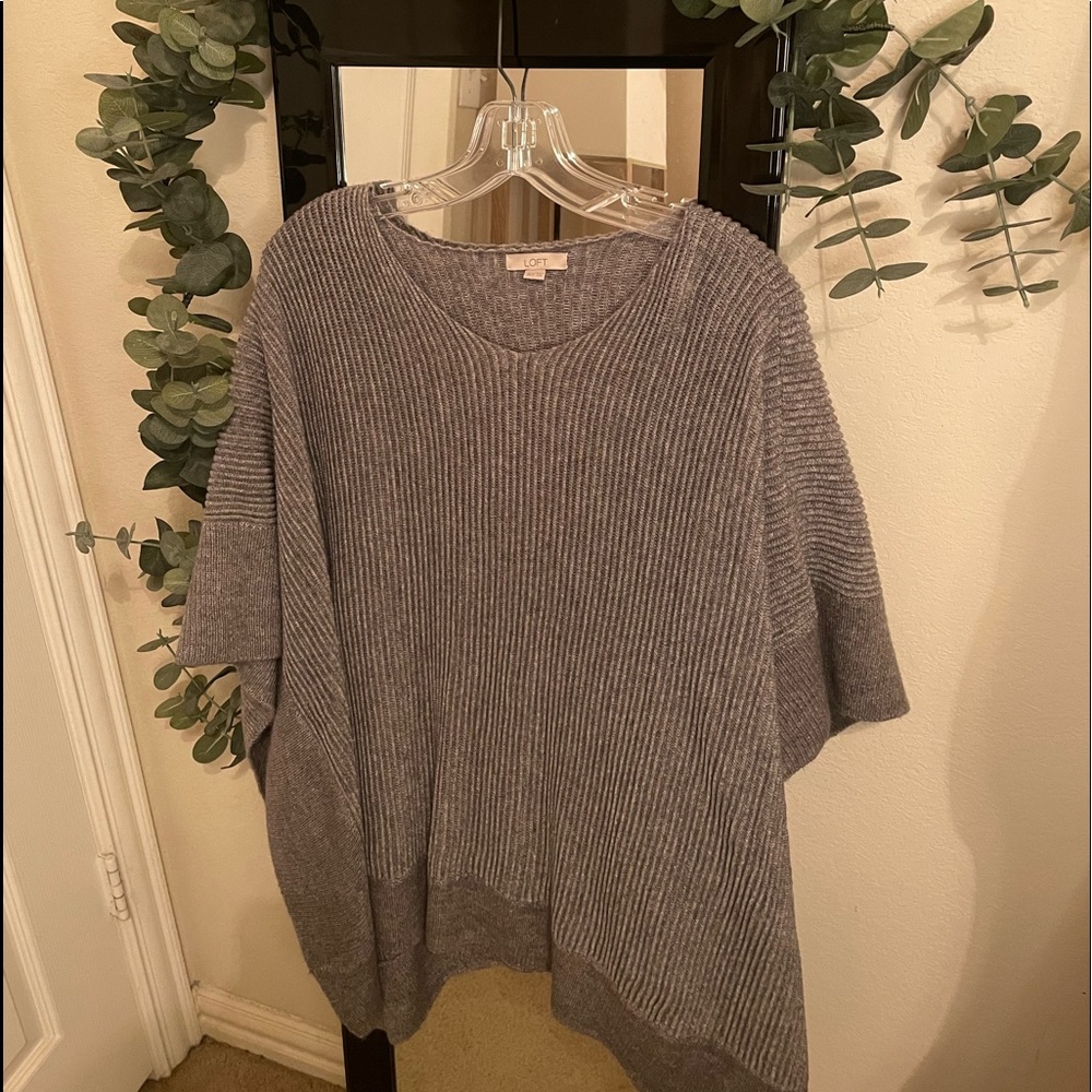 Ann Taylor Loft Grey Tunic